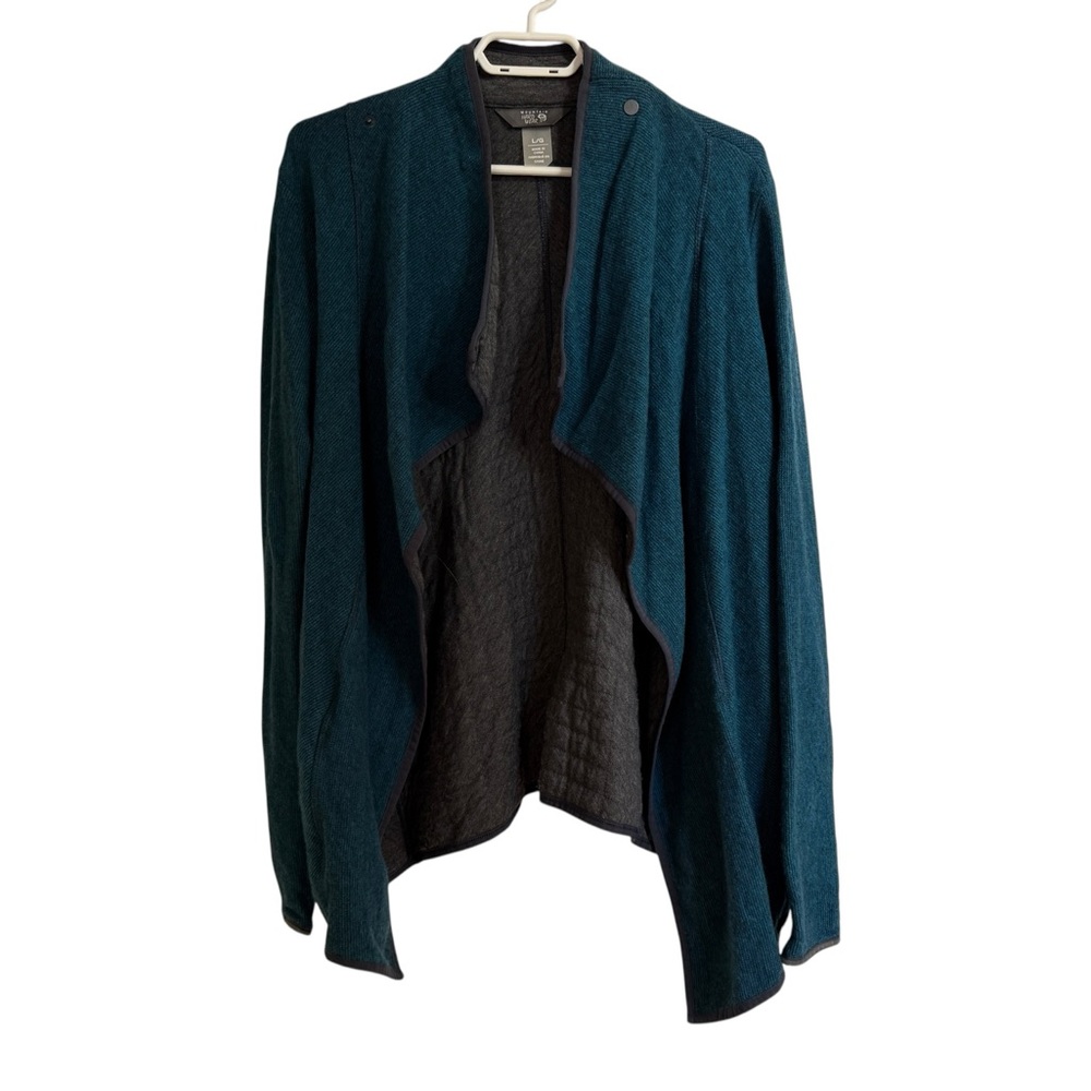 Mountain Hardwear Teal and Gray Cardigan